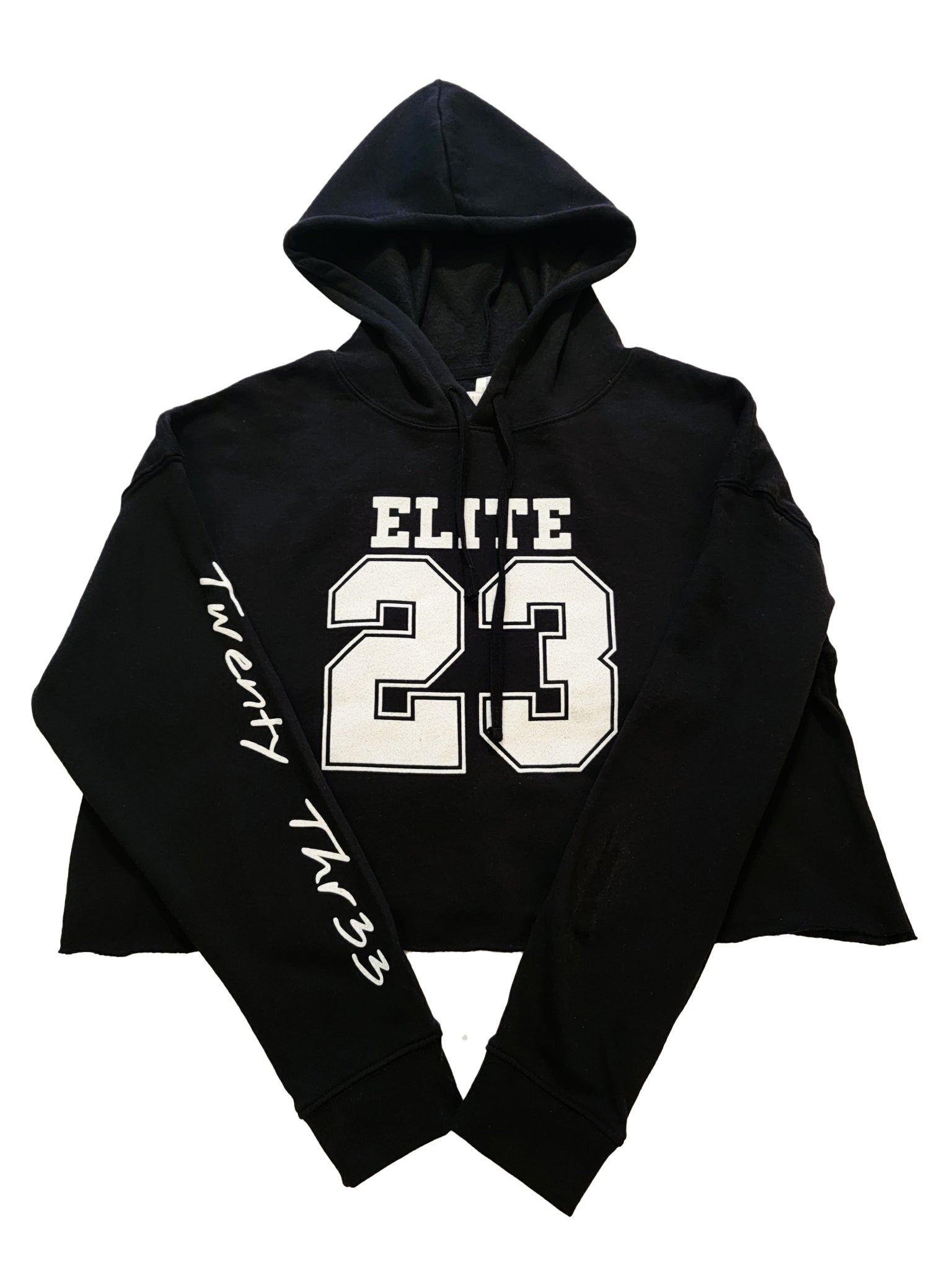 Embroidered Signature Women's Cropped Hoodie – Make It Good Apparel